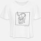Matisse Cat and Fish - Cropped Tee